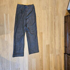 Suede feeling polyester pant in gorgeous olive green